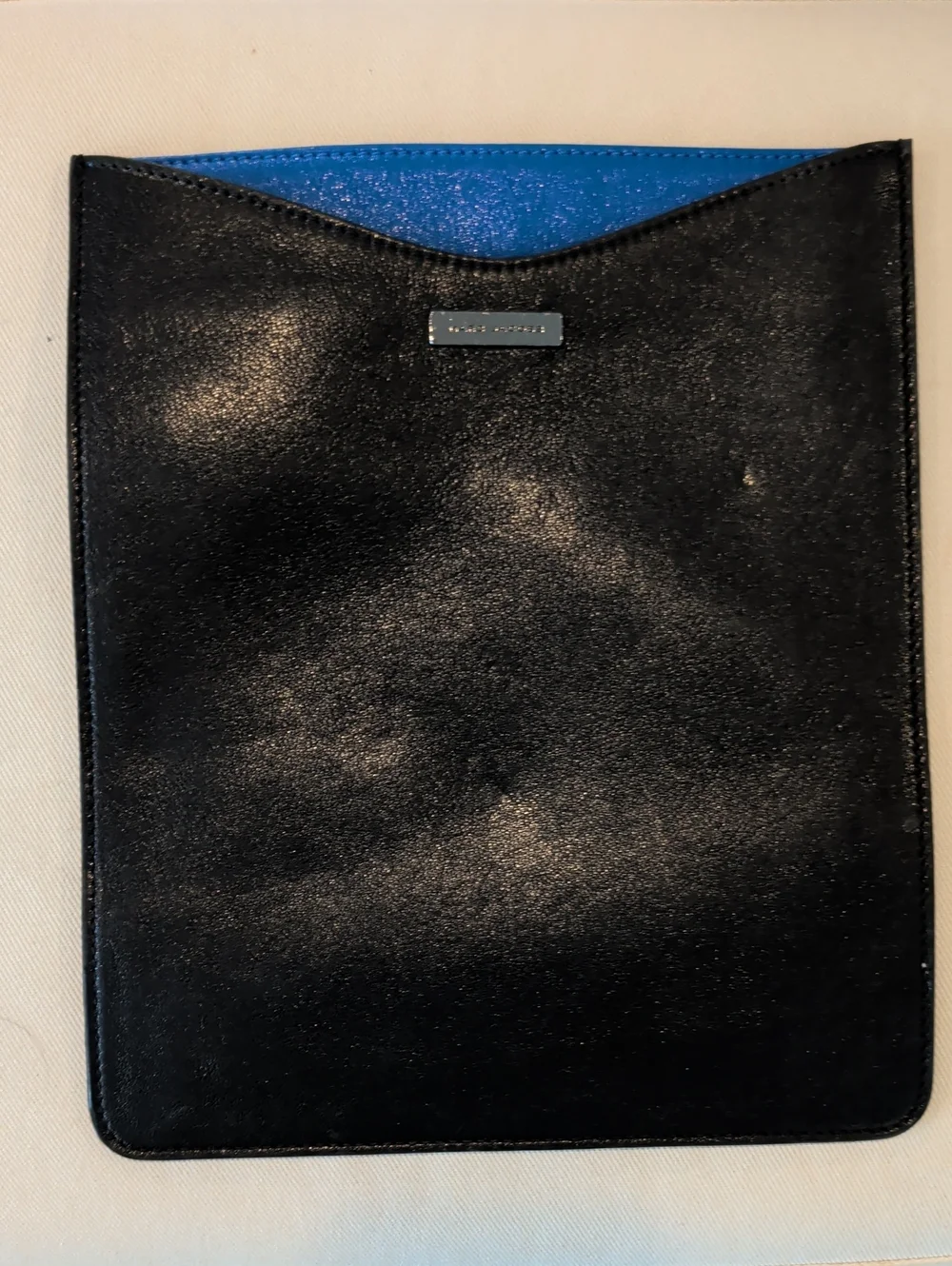 Marc Jacobs Black Leather Tablet Sleeve Case Cover